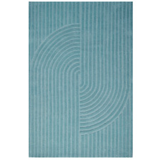 Cashmere Blue Lister Hand-Tufted Wool Rug