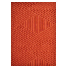 Rust Illusion Hand-Tufted Wool Rug