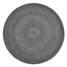 Dark Charcoal Jadon Indoor/Outdoor Round Rug