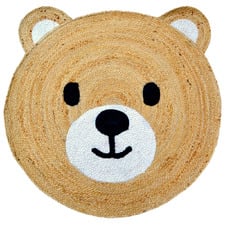 Ted Kids' Hand-Woven Jute Round Rug