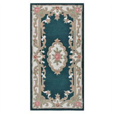 Turquoise Lativa Hand-Tufted Wool Rug