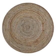 Henna Spiral Braided Jute Round Rug