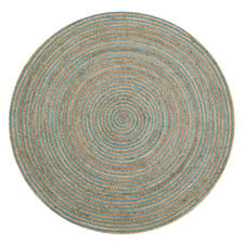Spiral George Braided Jute Round Rug