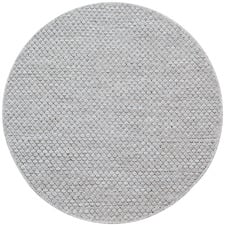 Silver Zilla Hand-Woven Wool Round Rug
