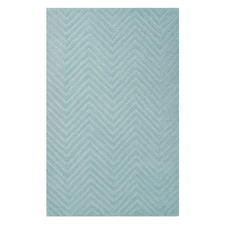 Aqua Chloe Hand-Woven Wool Rug
