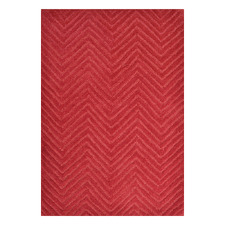 Red Chloe Hand-Woven Wool Rug