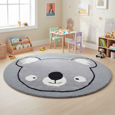 Brie Kids' Hand-Tufted Wool Round Rug