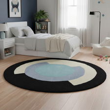 Cauley Hand-Tufted Wool Round Rug