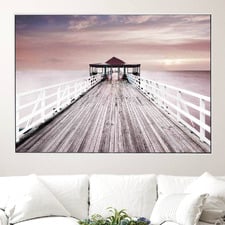 Violaceous Framed Canvas Wall Art