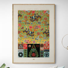 Japanese Pattern Printed Wall Art