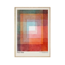 White Framed Polyphonically Printed Wall Art