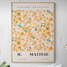Yellow Flowers Printed Wall Art