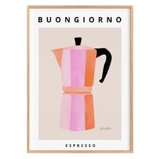 Buongiorno Espresso Framed Paper Print Wall Art