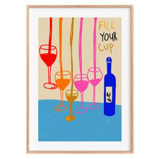 Fill Your Cup Framed Paper Print Wall Art