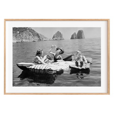 Three Ladies and Pasta 1939 Framed Paper Print Wall Art