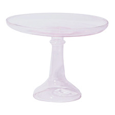 Pink the Butler 20cm Glass Cake Stand
