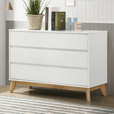 White Anderson 3 Drawer Chest