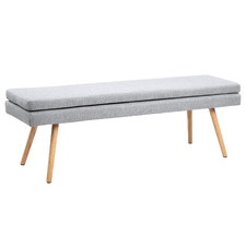 Light Grey Remi 2 Seater Dining Bench