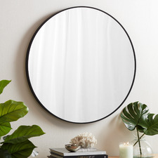 MODERN HIGH GLOSS WHITE OVERMANTLE WALL MIRRORS Bevel Mirror Glass, 33 x 23 VARIOUS 