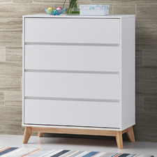 White Anderson 4 Drawer Chest