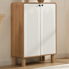 Arched 2 Door Shoe Cabinet