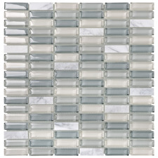 Grey Camby Stone & Glass Mosaic Tile