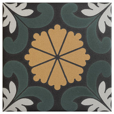 Spruce Flower Decorative Matt Porcelain Tile