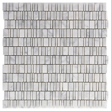 Roxlan Bianco Carrara Marble Mosaic Tile