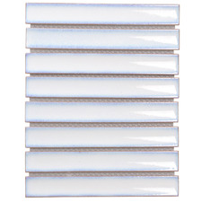 Wardlow Kit Kat Gloss Porcelain Mosaic Finger Tile