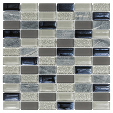 Multi-Colour Haifu Glass & Stone Mosaic Tile