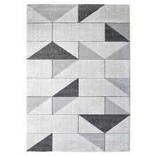 Silver Ellice Microfibre Rug