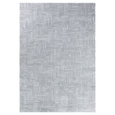 Silver Zavala Microfibre Rug