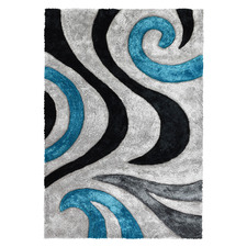 Turquoise Amanah Hand-Tufted Rug