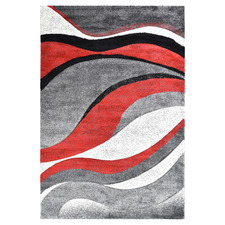 Red Manisha Power-Loomed Rug