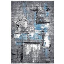 Turquoise Nova Power-Loomed Rug