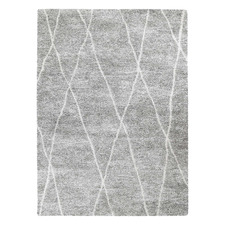 Light Grey & White Casper Power-Loomed Area Rug