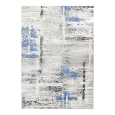 Grey & Blue Hiron Power-Loomed Area Rug