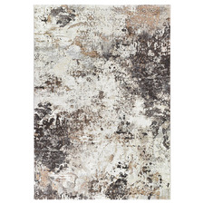 Brown & Cream Juna Power-Loomed Rug