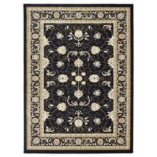 Black Gael Power-Loomed Rug