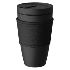 Black Coffee To Go 350ml Porcelain Travel Mug