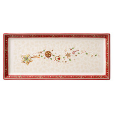 Winter Bakery Delight 39cm Porcelain Cake Plate