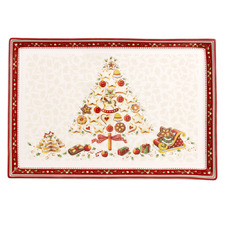 Winter Bakery Delight 40cm Porcelain Cake Plate
