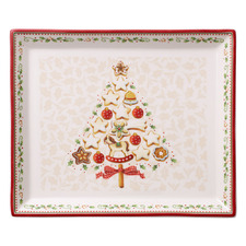 Winter Bakery Delight 23cm Porcelain Cake Plate