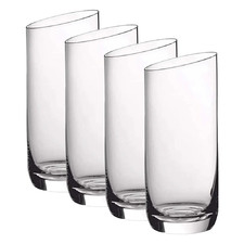 NewMoon 370ml Crystal Long Drink Glasses (Set of 4)