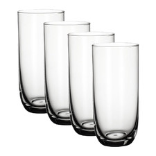 La Divina 440ml Crystal Long Drink Glasses (Set of 4)