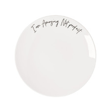 Amazing, Not Perfect Statement 21cm Porcelain Salad Plate