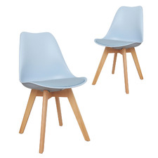 Cassandra Beech Wood Dining Chairs (Set of 2)