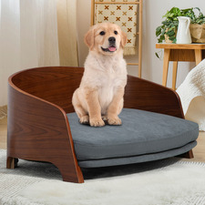 Jisoo Walnut Wood Pet Sofa