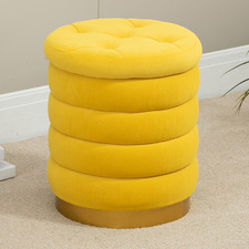 Dahlia Velvet Storage Ottoman