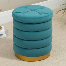 Dahlia Velvet Storage Ottoman